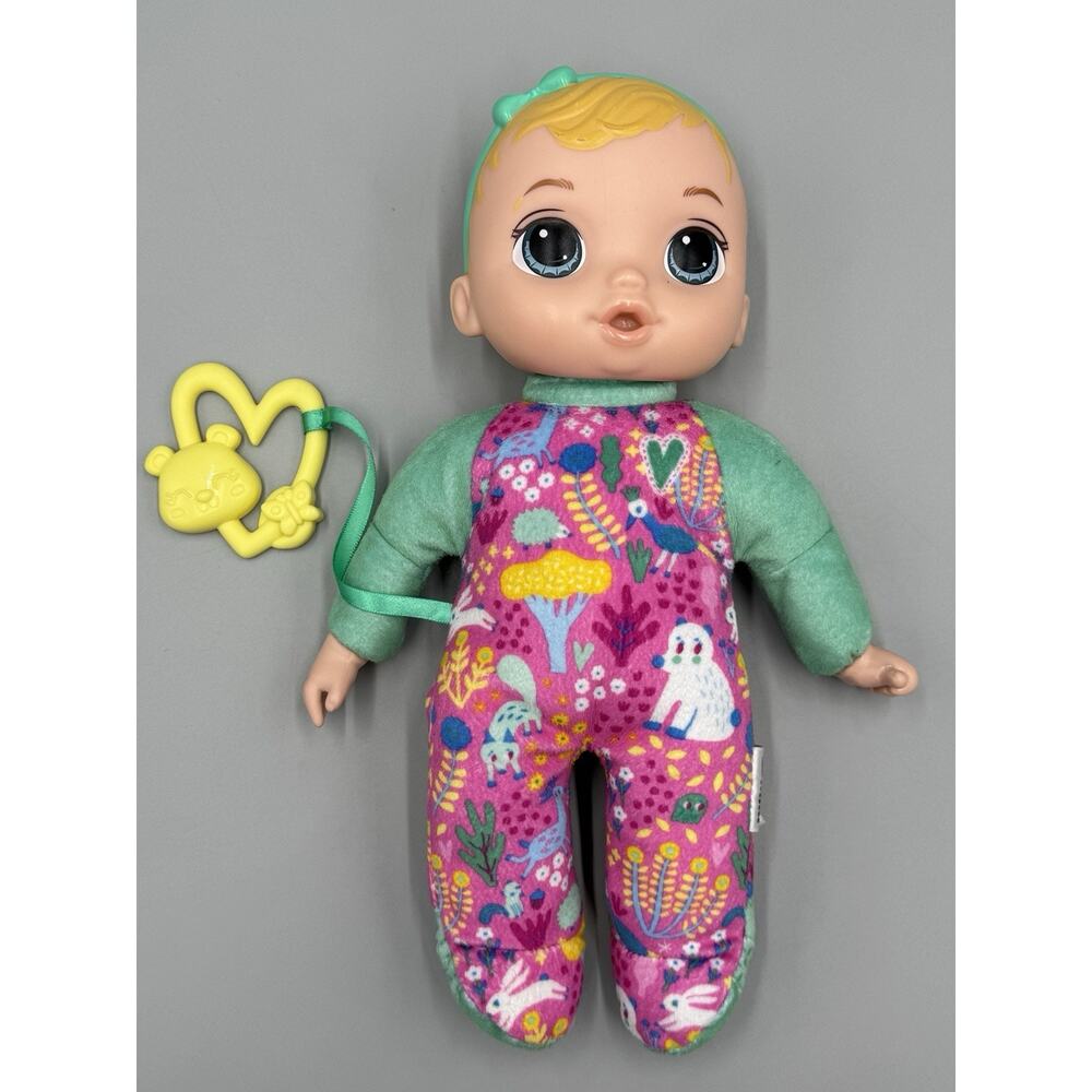 2023 Baby Alive Soft N Cute 11 Inch Baby Doll Blonde Hair W/ Pretend Teether
